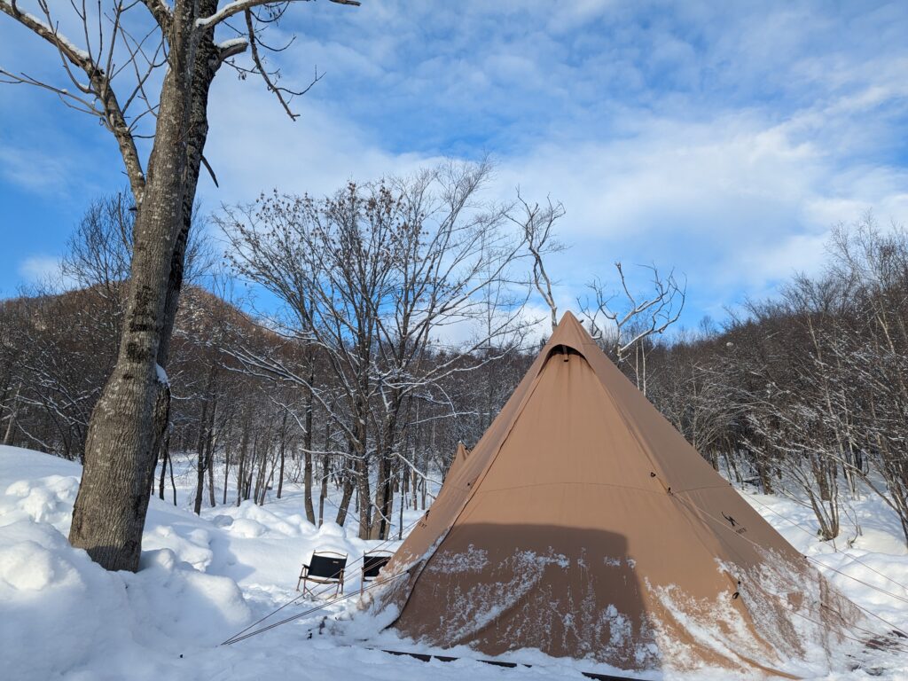2023年1月の冬キャンプの様子